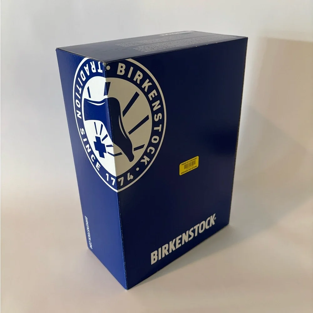 NIB Birkenstock Zermatt River Herringbone Gray Shearling-lined Slippers - Picture 3 of 6